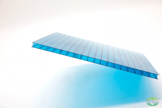 Tấm Lợp Lấy Sáng Poly Rỗng 8mm Phổ Thông (ly)