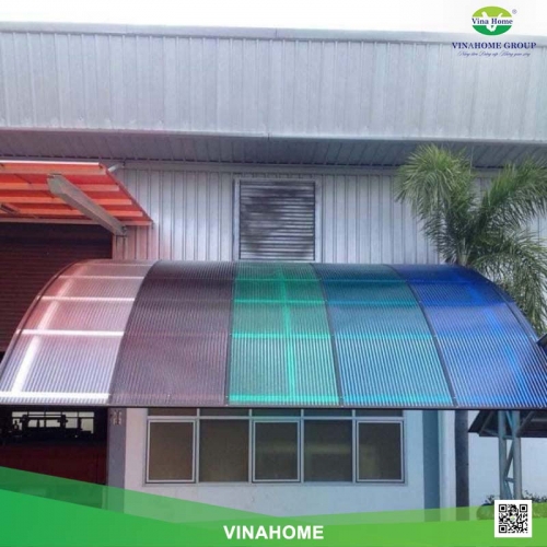 Công trình tấm lợp lấy sáng Poly rỗng