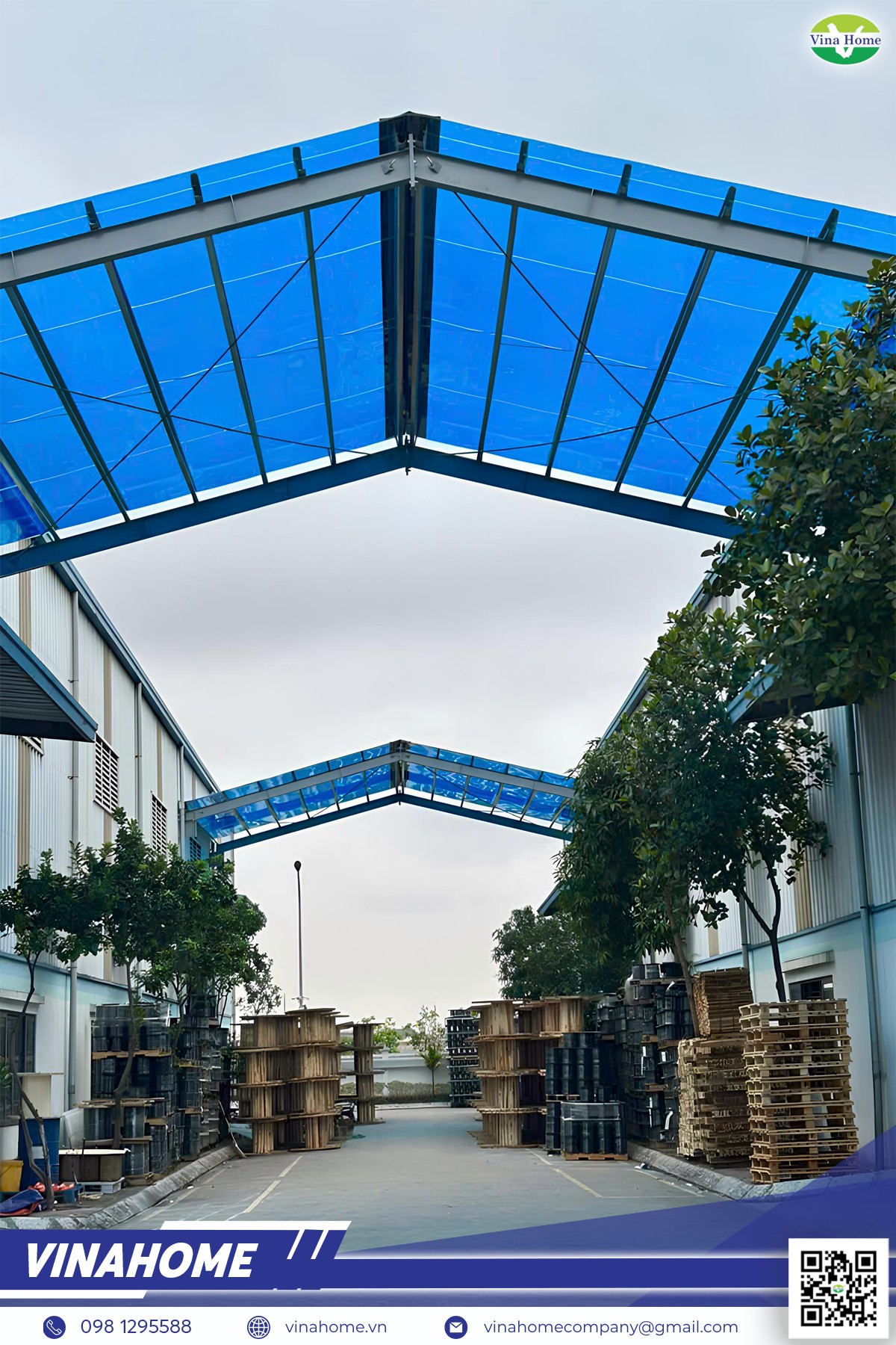 Công trình nhựa lấy sáng Poly