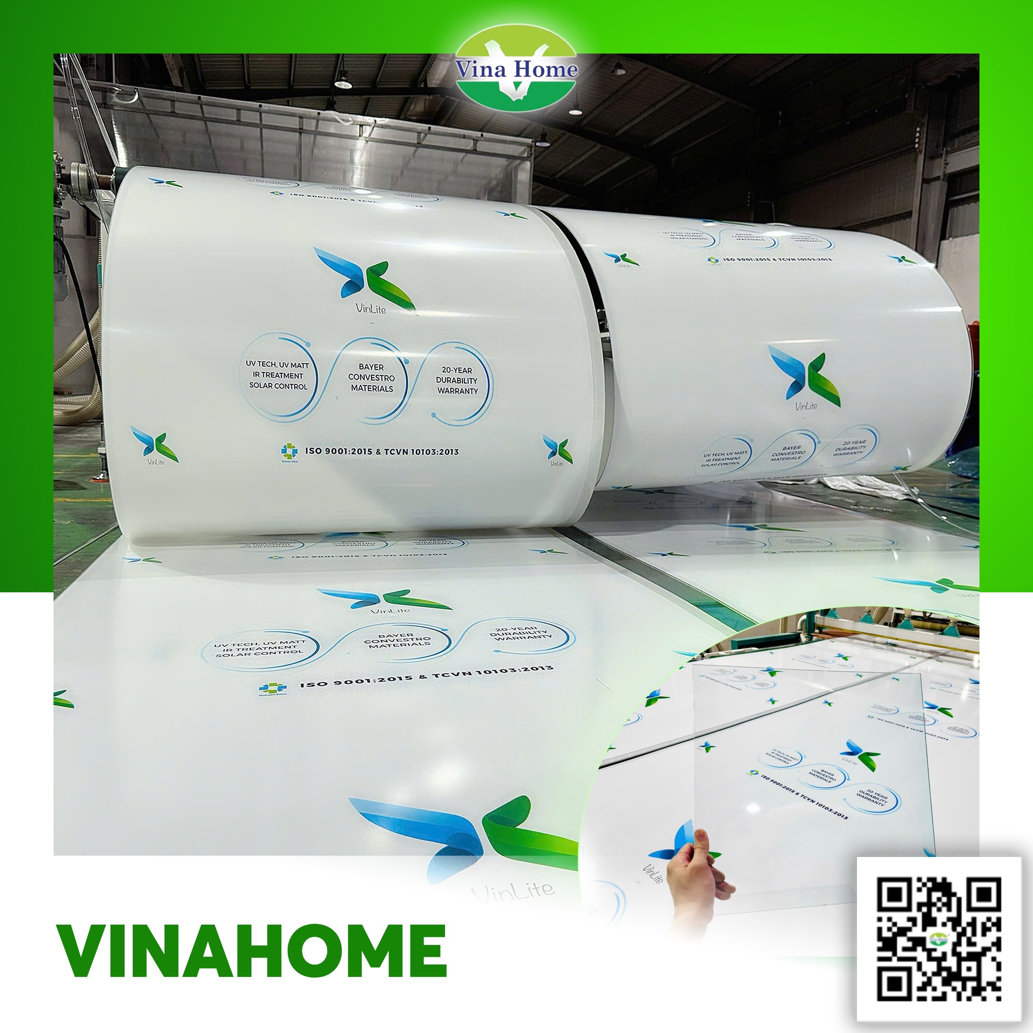 Tấm Polycarbonate vinlite