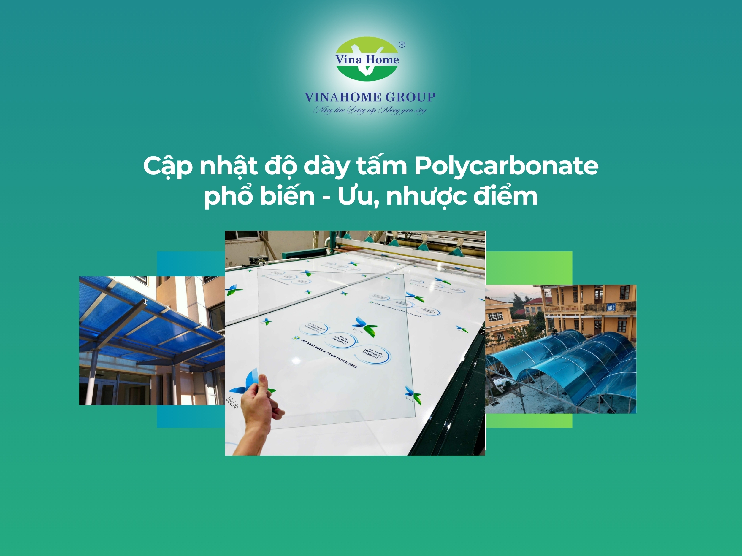 Cập nhật độ dày tấm Polycarbonate phổ biến - Ưu, nhược điểm