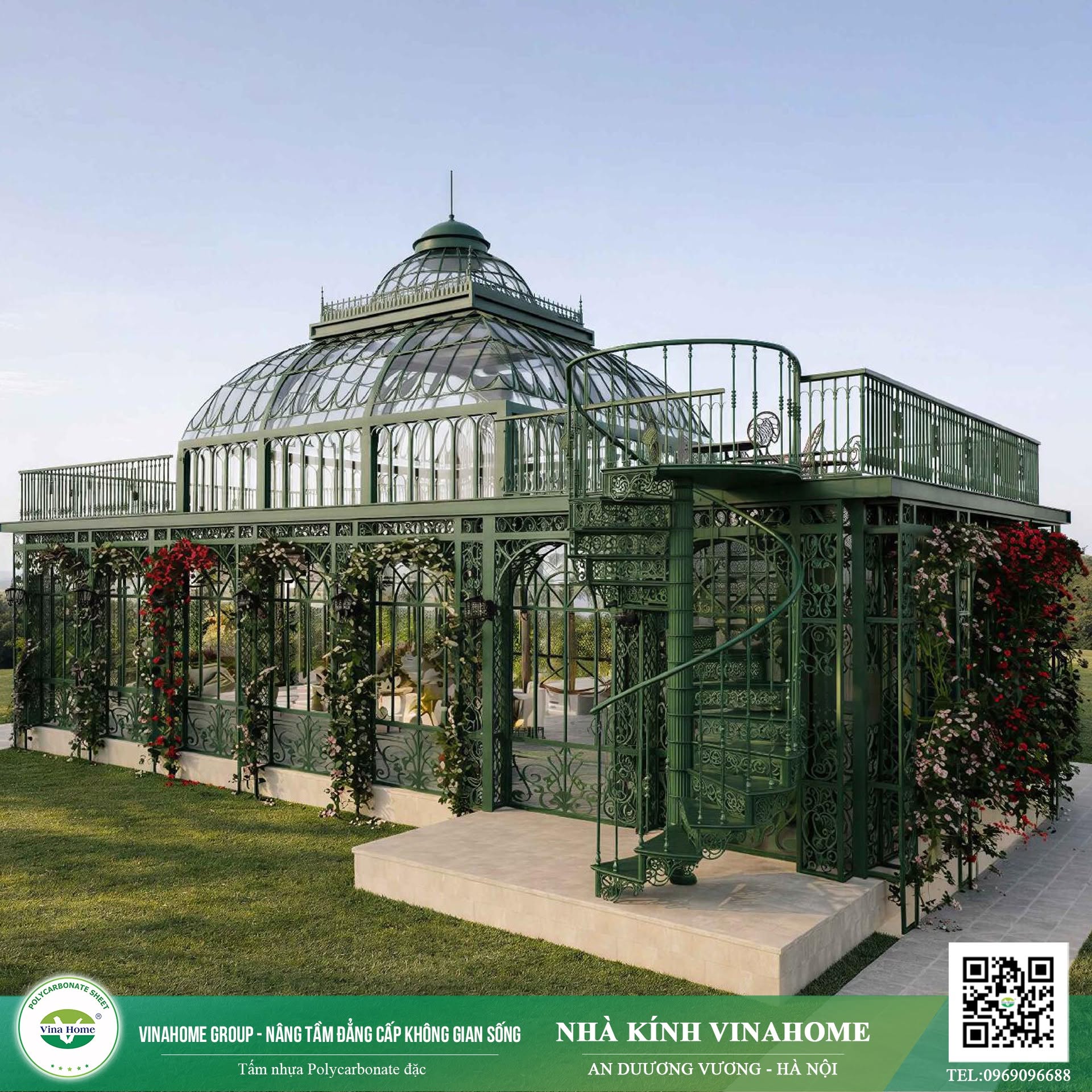 Nhà kính Polycarbonate đặc