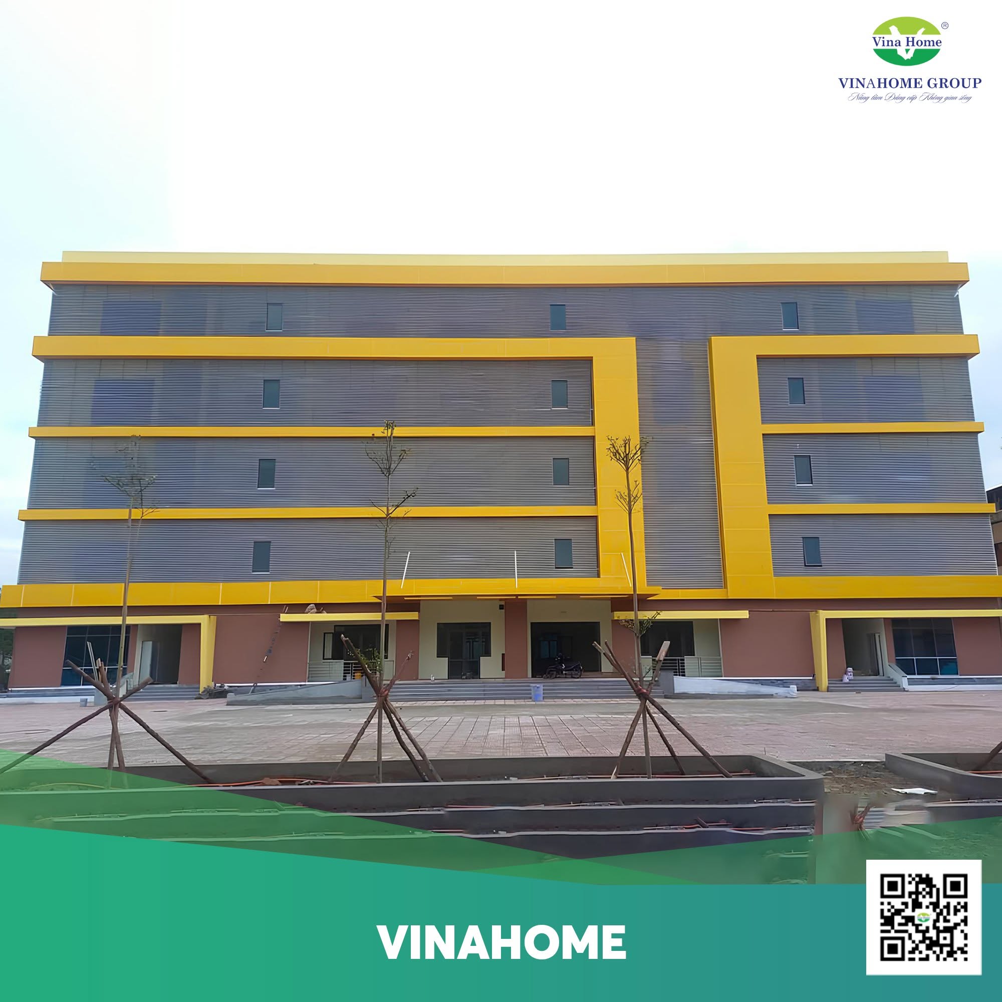 Vinahome thi công mặt tiền từ tấm Alu