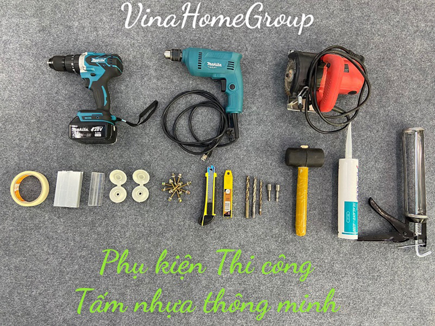 Các phụ kiện thi công mái poly