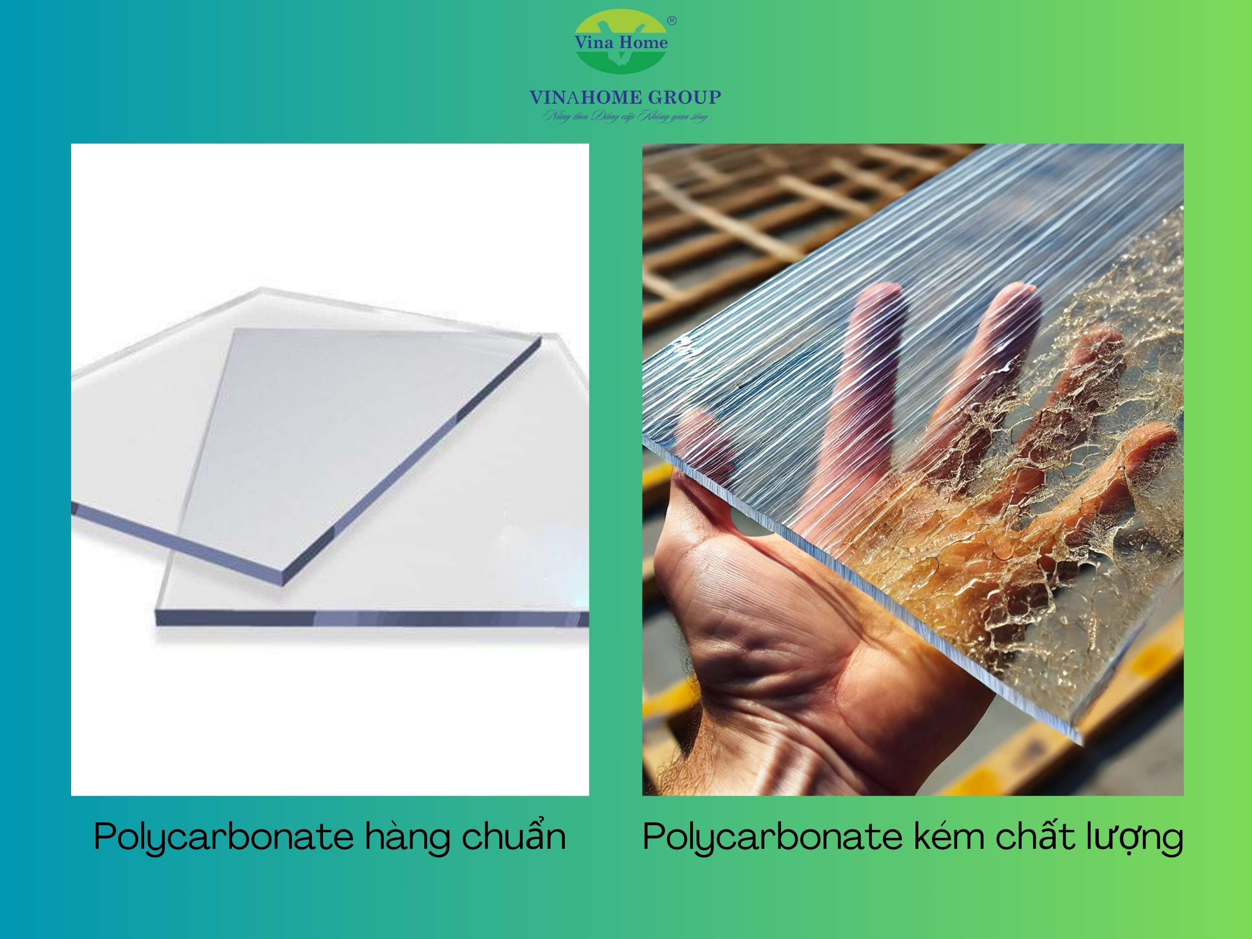 Tấm lợp nhựa trong suốt Poly và kính