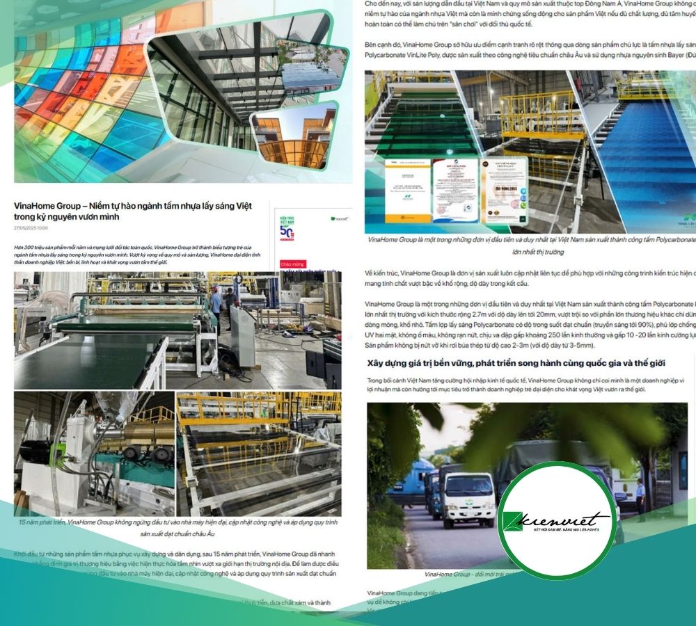 [Báo Kiến Việt] - VinaHome Group - Biểu tượng của sự vươn mình mạnh mẽ