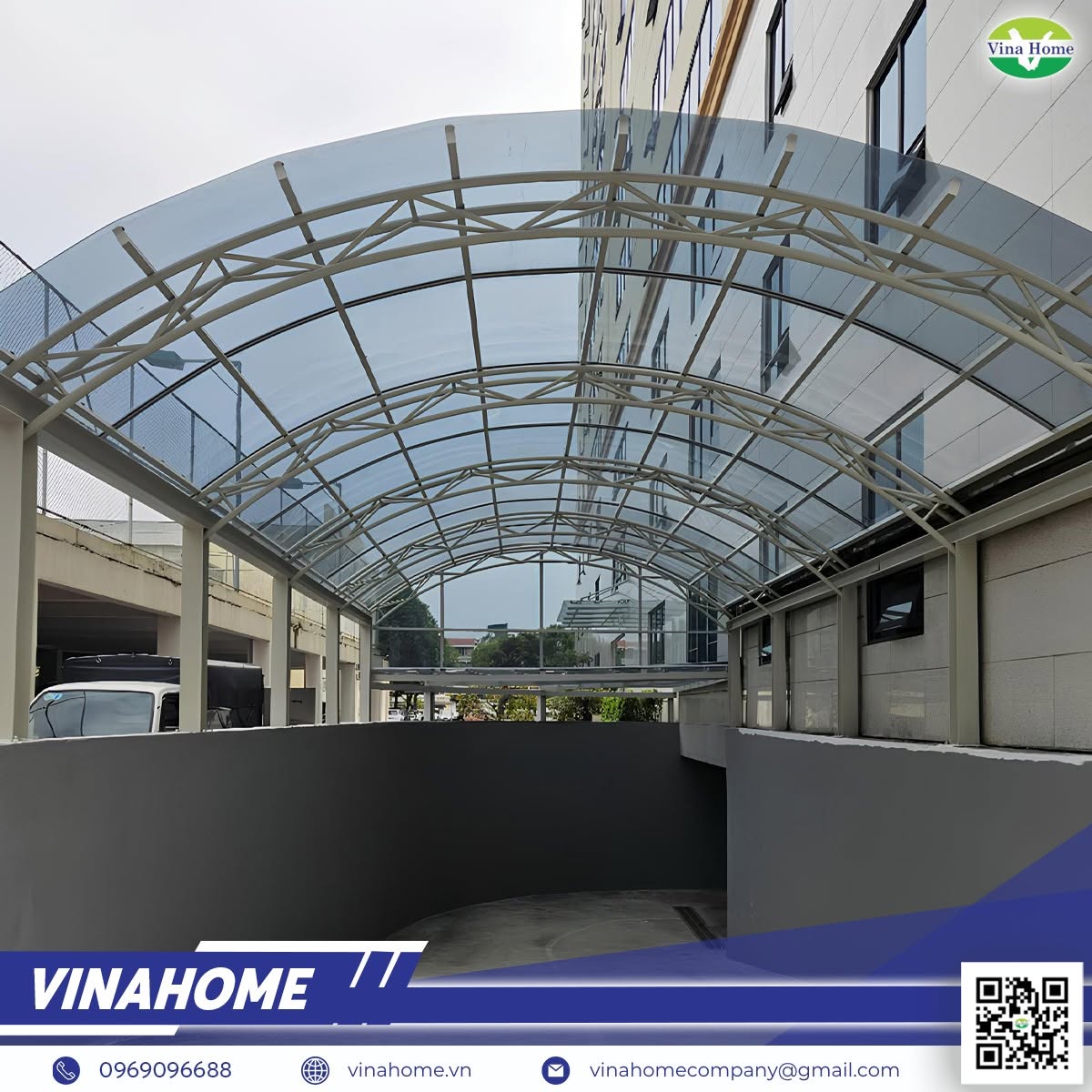 Mái vòm từ nhựa Polycarbonate